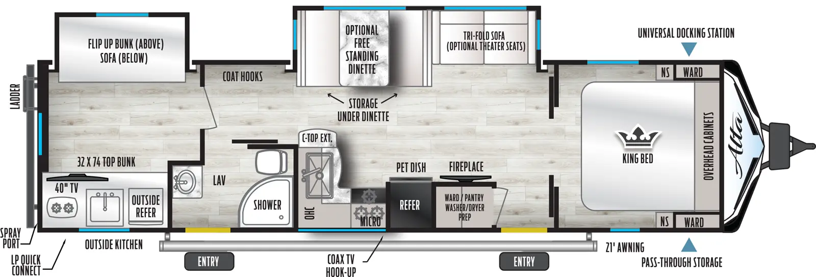 Alta 3150KBH Floorplan
